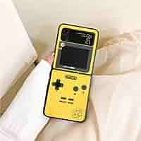 Nintendoゲームボーイ風カバー付 Galaxy Z Flip5 512MB 3D Cute Game Boy Retro Classic Phone Case For Samsung Galaxy